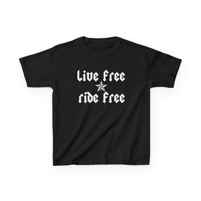 Live Free Ride Free - Kids Heavy Cotton™ Tee