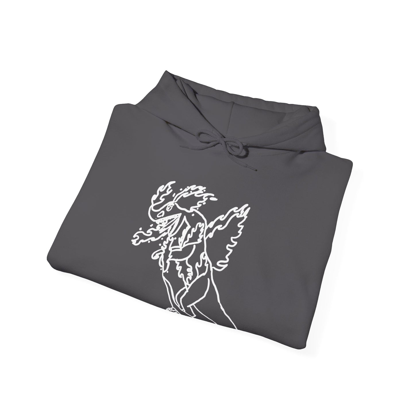 FireBlizzard - Designed by Kyrion age 7 - white - Unisex Heavy Blend™ Hooded Sweatshirt