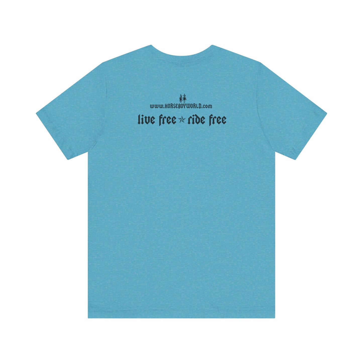 Horse Boy - Live Free Ride Free - Light colors -  Unisex Jersey Short Sleeve Tee