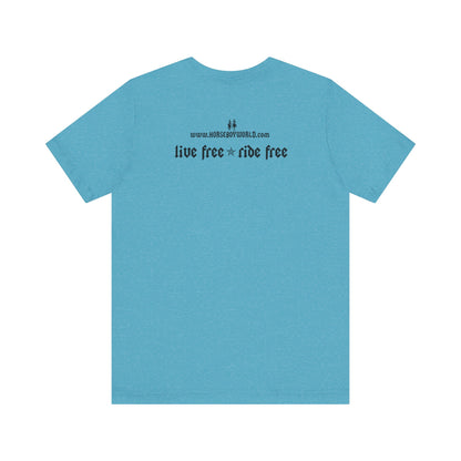Horse Boy - Live Free Ride Free - Light colors -  Unisex Jersey Short Sleeve Tee