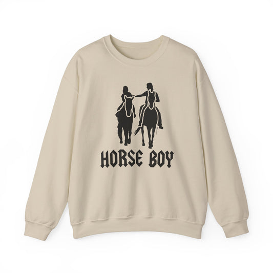 Horse Boy Logo Dark - Unisex Heavy Blend™ Crewneck Sweatshirt