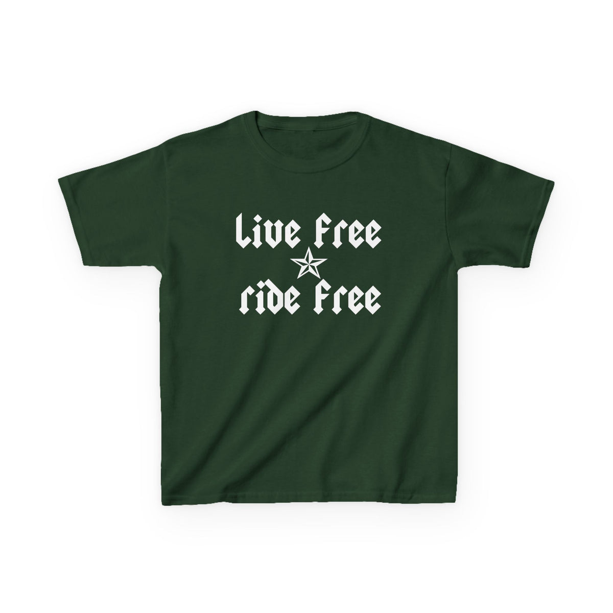 Live Free Ride Free - Kids Heavy Cotton™ Tee