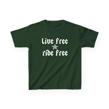 Live Free Ride Free - Kids Heavy Cotton™ Tee