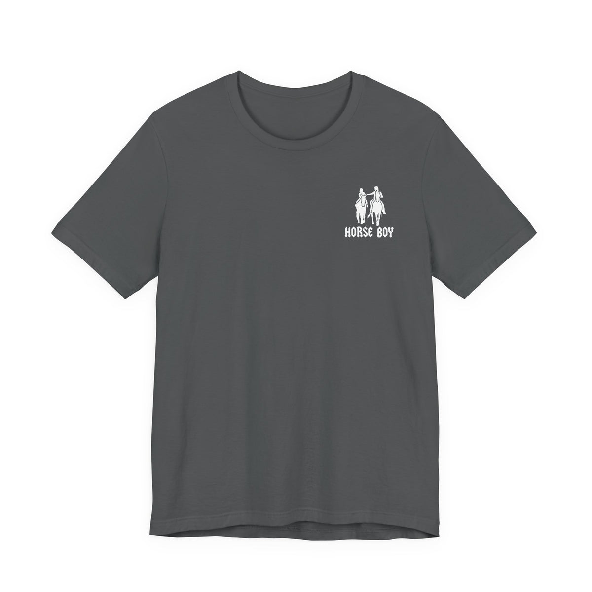 Horse Boy Small White Logo T-Shirt