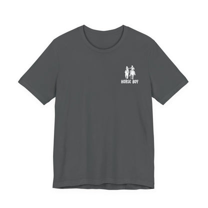 Horse Boy Small White Logo T-Shirt