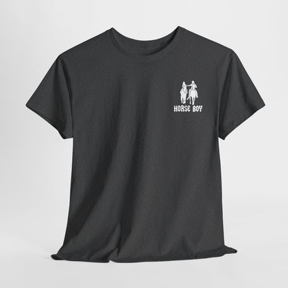 EU Printer - Horse Boy - Unisex Heavy Cotton Tee