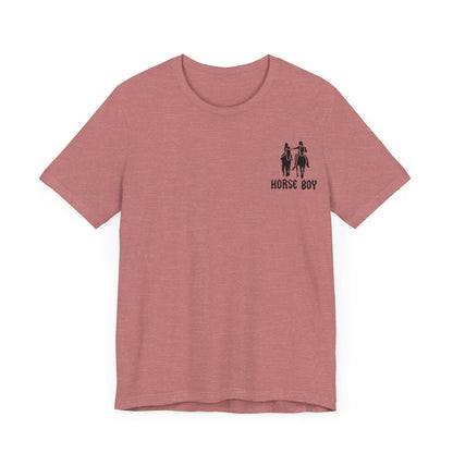 Horse Boy - Live Free Ride Free - Light colors -  Unisex Jersey Short Sleeve Tee