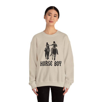 Horse Boy Logo Dark - Unisex Heavy Blend™ Crewneck Sweatshirt