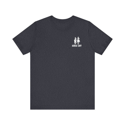 Horse Boy Small White Logo T-Shirt