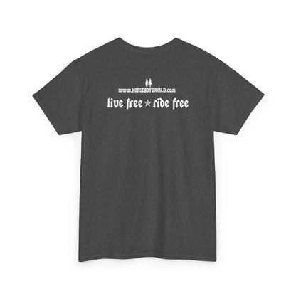 EU Printer - Horse Boy - Unisex Heavy Cotton Tee