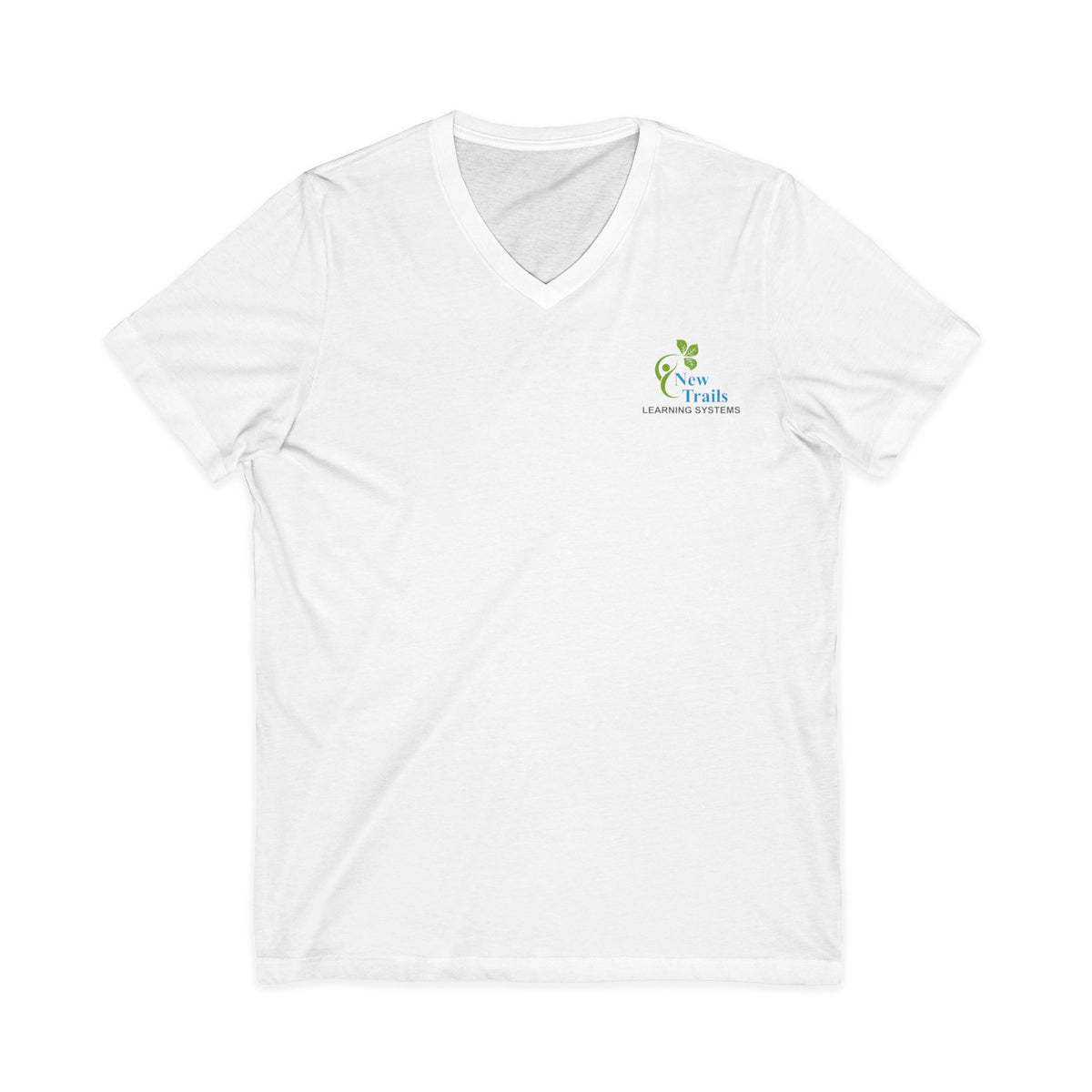NTLS - white - Unisex Jersey Short Sleeve V-Neck Tee