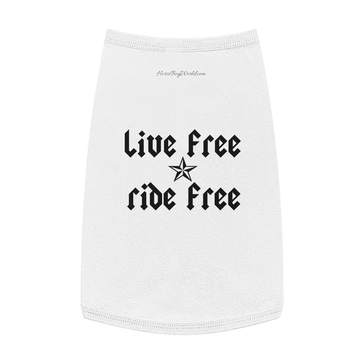 Live Free Ride Free Pet Tank Top