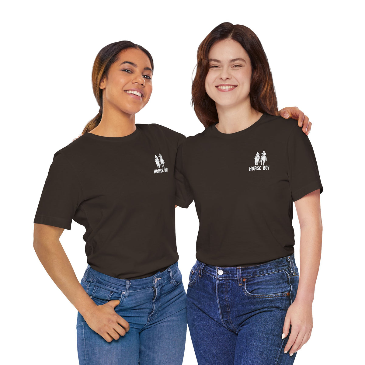 Horse Boy Small White Logo T-Shirt