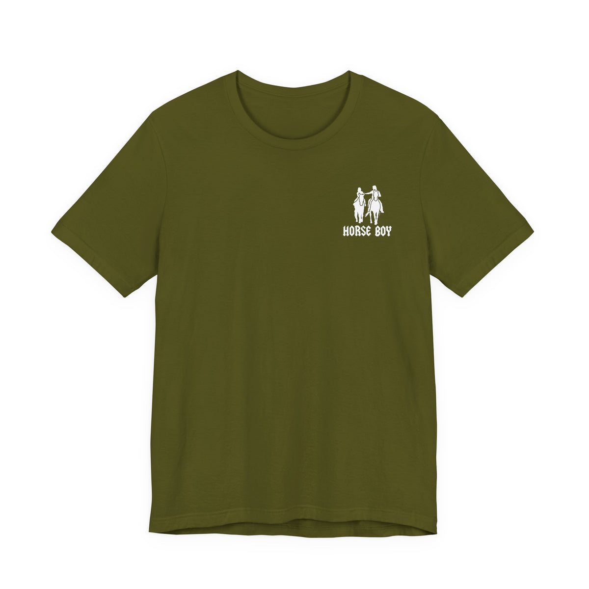 Horse Boy Small White Logo T-Shirt