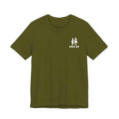 Horse Boy Small White Logo T-Shirt